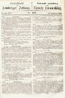 Amtsblatt zur Lemberger Zeitung = Dziennik Urzędowy do Gazety Lwowskiej. 1864, nr 133