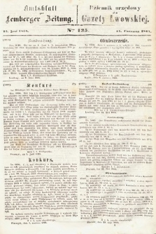 Amtsblatt zur Lemberger Zeitung = Dziennik Urzędowy do Gazety Lwowskiej. 1864, nr 135