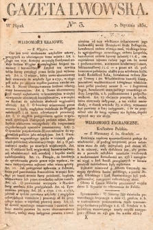 Gazeta Lwowska. 1831, nr 3