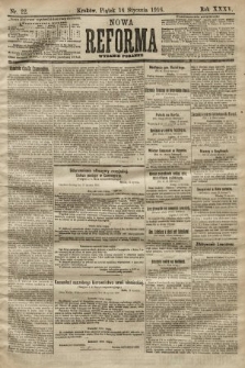 Nowa Reforma (wydanie poranne). 1916, nr 22