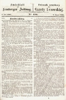 Amtsblatt zur Lemberger Zeitung = Dziennik Urzędowy do Gazety Lwowskiej. 1864, nr 154