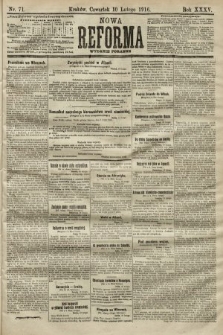 Nowa Reforma (wydanie poranne). 1916, nr 71