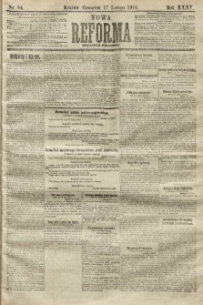 Nowa Reforma (wydanie poranne). 1916, nr 84
