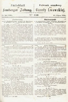 Amtsblatt zur Lemberger Zeitung = Dziennik Urzędowy do Gazety Lwowskiej. 1864, nr 156