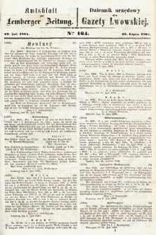 Amtsblatt zur Lemberger Zeitung = Dziennik Urzędowy do Gazety Lwowskiej. 1864, nr 164
