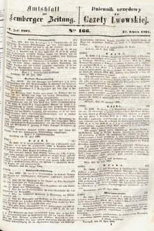 Amtsblatt zur Lemberger Zeitung = Dziennik Urzędowy do Gazety Lwowskiej. 1864, nr 166