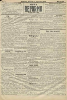 Nowa Reforma (numer poranny). 1910, nr 21