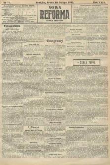 Nowa Reforma (numer poranny). 1910, nr 73