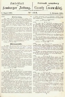 Amtsblatt zur Lemberger Zeitung = Dziennik Urzędowy do Gazety Lwowskiej. 1864, nr 174