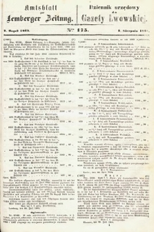 Amtsblatt zur Lemberger Zeitung = Dziennik Urzędowy do Gazety Lwowskiej. 1864, nr 175