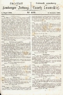 Amtsblatt zur Lemberger Zeitung = Dziennik Urzędowy do Gazety Lwowskiej. 1864, nr 177