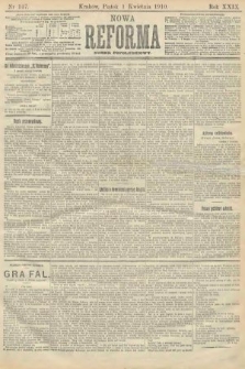 Nowa Reforma (numer popołudniowy). 1910, nr 147