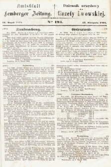 Amtsblatt zur Lemberger Zeitung = Dziennik Urzędowy do Gazety Lwowskiej. 1864, nr 183