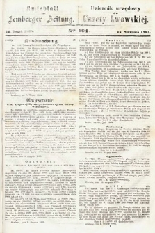 Amtsblatt zur Lemberger Zeitung = Dziennik Urzędowy do Gazety Lwowskiej. 1864, nr 191