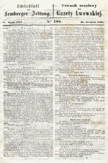 Amtsblatt zur Lemberger Zeitung = Dziennik Urzędowy do Gazety Lwowskiej. 1864, nr 198