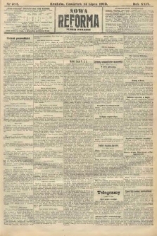Nowa Reforma (numer poranny). 1910, nr 314