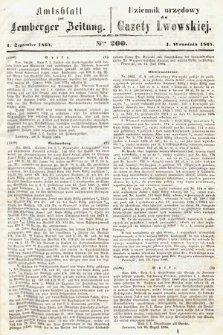 Amtsblatt zur Lemberger Zeitung = Dziennik Urzędowy do Gazety Lwowskiej. 1864, nr 200