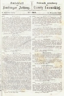 Amtsblatt zur Lemberger Zeitung = Dziennik Urzędowy do Gazety Lwowskiej. 1864, nr 204