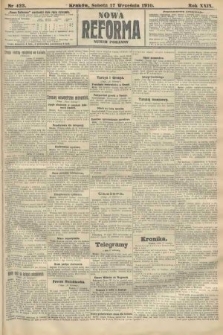 Nowa Reforma (numer poranny). 1910, nr 423