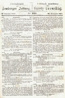 Amtsblatt zur Lemberger Zeitung = Dziennik Urzędowy do Gazety Lwowskiej. 1864, nr 223