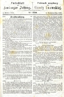 Amtsblatt zur Lemberger Zeitung = Dziennik Urzędowy do Gazety Lwowskiej. 1864, nr 226