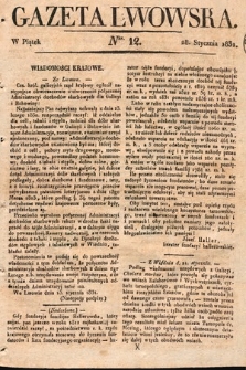 Gazeta Lwowska. 1831, nr 12