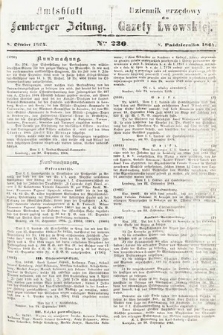 Amtsblatt zur Lemberger Zeitung = Dziennik Urzędowy do Gazety Lwowskiej. 1864, nr 230