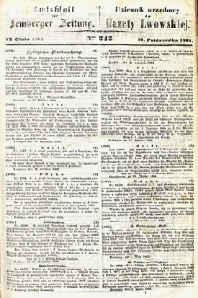 Amtsblatt zur Lemberger Zeitung = Dziennik Urzędowy do Gazety Lwowskiej. 1864, nr 242