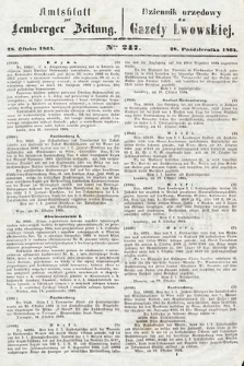 Amtsblatt zur Lemberger Zeitung = Dziennik Urzędowy do Gazety Lwowskiej. 1864, nr 247