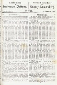 Amtsblatt zur Lemberger Zeitung = Dziennik Urzędowy do Gazety Lwowskiej. 1864, nr 253