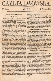 Gazeta Lwowska. 1831, nr 15