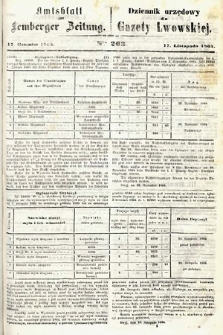 Amtsblatt zur Lemberger Zeitung = Dziennik Urzędowy do Gazety Lwowskiej. 1864, nr 263