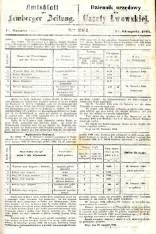 Amtsblatt zur Lemberger Zeitung = Dziennik Urzędowy do Gazety Lwowskiej. 1864, nr 264