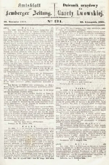 Amtsblatt zur Lemberger Zeitung = Dziennik Urzędowy do Gazety Lwowskiej. 1864, nr 271
