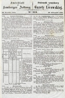 Amtsblatt zur Lemberger Zeitung = Dziennik Urzędowy do Gazety Lwowskiej. 1864, nr 273