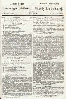 Amtsblatt zur Lemberger Zeitung = Dziennik Urzędowy do Gazety Lwowskiej. 1864, nr 278