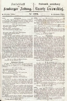 Amtsblatt zur Lemberger Zeitung = Dziennik Urzędowy do Gazety Lwowskiej. 1864, nr 279