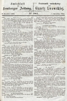 Amtsblatt zur Lemberger Zeitung = Dziennik Urzędowy do Gazety Lwowskiej. 1864, nr 281