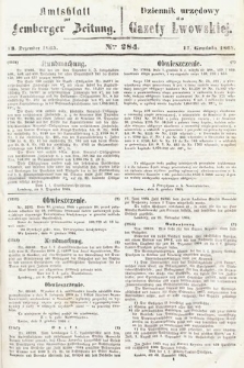 Amtsblatt zur Lemberger Zeitung = Dziennik Urzędowy do Gazety Lwowskiej. 1864, nr 284