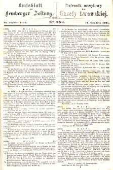 Amtsblatt zur Lemberger Zeitung = Dziennik Urzędowy do Gazety Lwowskiej. 1864, nr 286