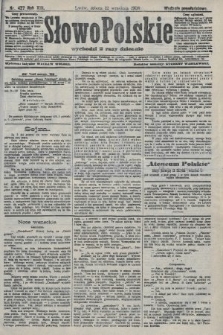Słowo Polskie (wydanie popołudniowe). 1908, nr 427