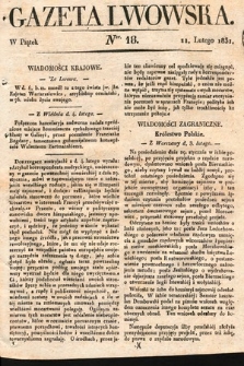 Gazeta Lwowska. 1831, nr 18