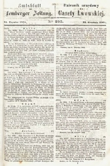 Amtsblatt zur Lemberger Zeitung = Dziennik Urzędowy do Gazety Lwowskiej. 1864, nr 293