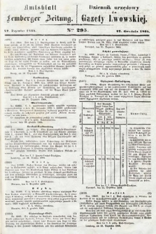 Amtsblatt zur Lemberger Zeitung = Dziennik Urzędowy do Gazety Lwowskiej. 1864, nr 295