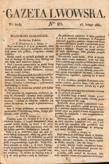 Gazeta Lwowska. 1831, nr 20