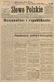Słowo Polskie. 1932, nr 30