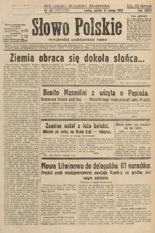 Słowo Polskie. 1932, nr 43