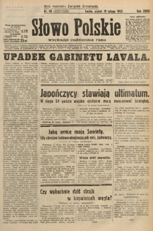 Słowo Polskie. 1932, nr 49
