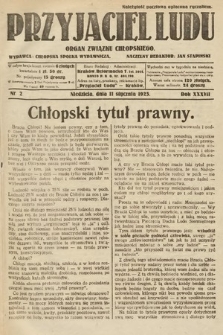 Przyjaciel Ludu : organ Związku Chłopskiego. 1925, nr 2