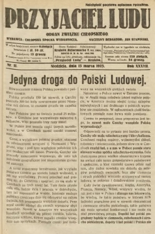 Przyjaciel Ludu : organ Związku Chłopskiego. 1925, nr 11